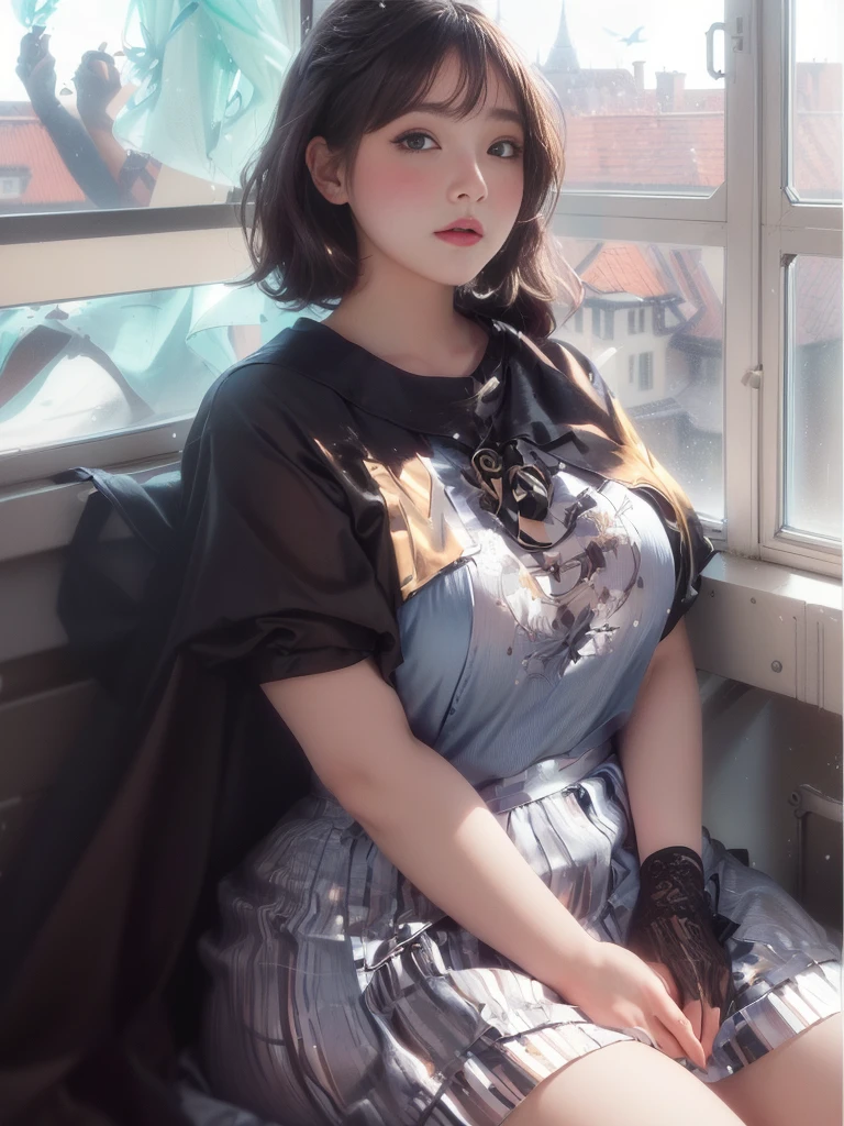 il y a une femme en obésité morbide assise sur un canapé avec un sèche-cheveux, bbwchan, Avec les cheveux courts, 🤤 portrait de fille, ssbbw, sakimichan, épais, fille coréenne, gros ventre mou, corps flasque et gras, portrait de lofi à une fenêtre, sakimichan hdri, portrait d&#39;une idole coréenne féminine, effet anaglyphe Ayami Kojima, heonhwa choe, pose décontractée