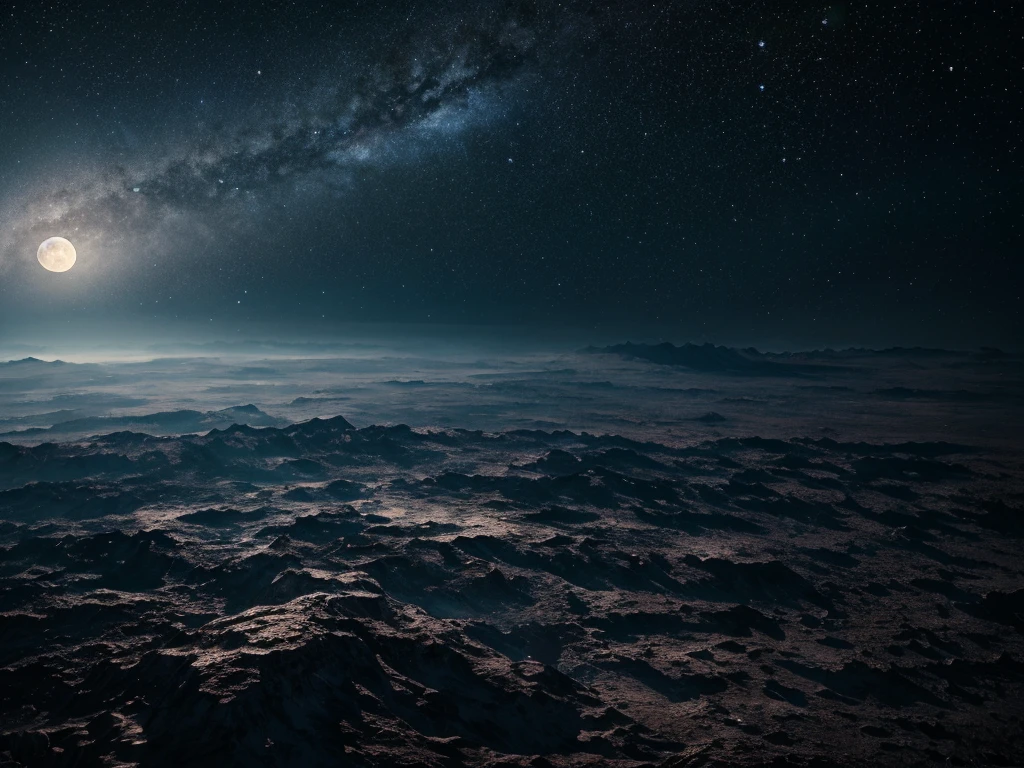 best quality,4k,8k,highres,masterpiece:1.2),ultra-detailed,(realistic,photorealistic,photo-realistic:1.37),earth,moon,celestial bodies,galaxy,cosmic landscape,planetary atmosphere,stars,nebulae,cinematic lighting,dramatic lighting,epic scale,cinematic composition,muted colors,deep space,beautiful detailed earth,beautiful detailed moon,highly detailed,hyper realistic,awe-inspiring