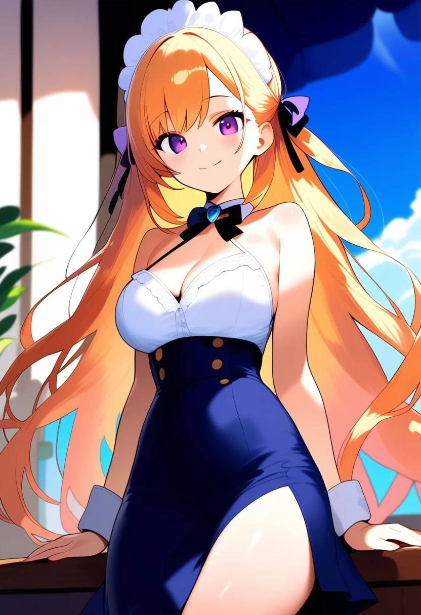 1girl, neuro-sama, blue eyes, light brown hair, ahoge, two side up, hair ribbon, red ribbon, heart hair ornament, playboy bunny, rabbit ears, rabbit tail, detached collar, bowtie, wrist cuffs, fishnet pantyhose, leotard, thigh strap, (masterpiece, best quality), highly detailed, finely detailed, back, bare back, from behind, looking back, looking at viewer, tongue out