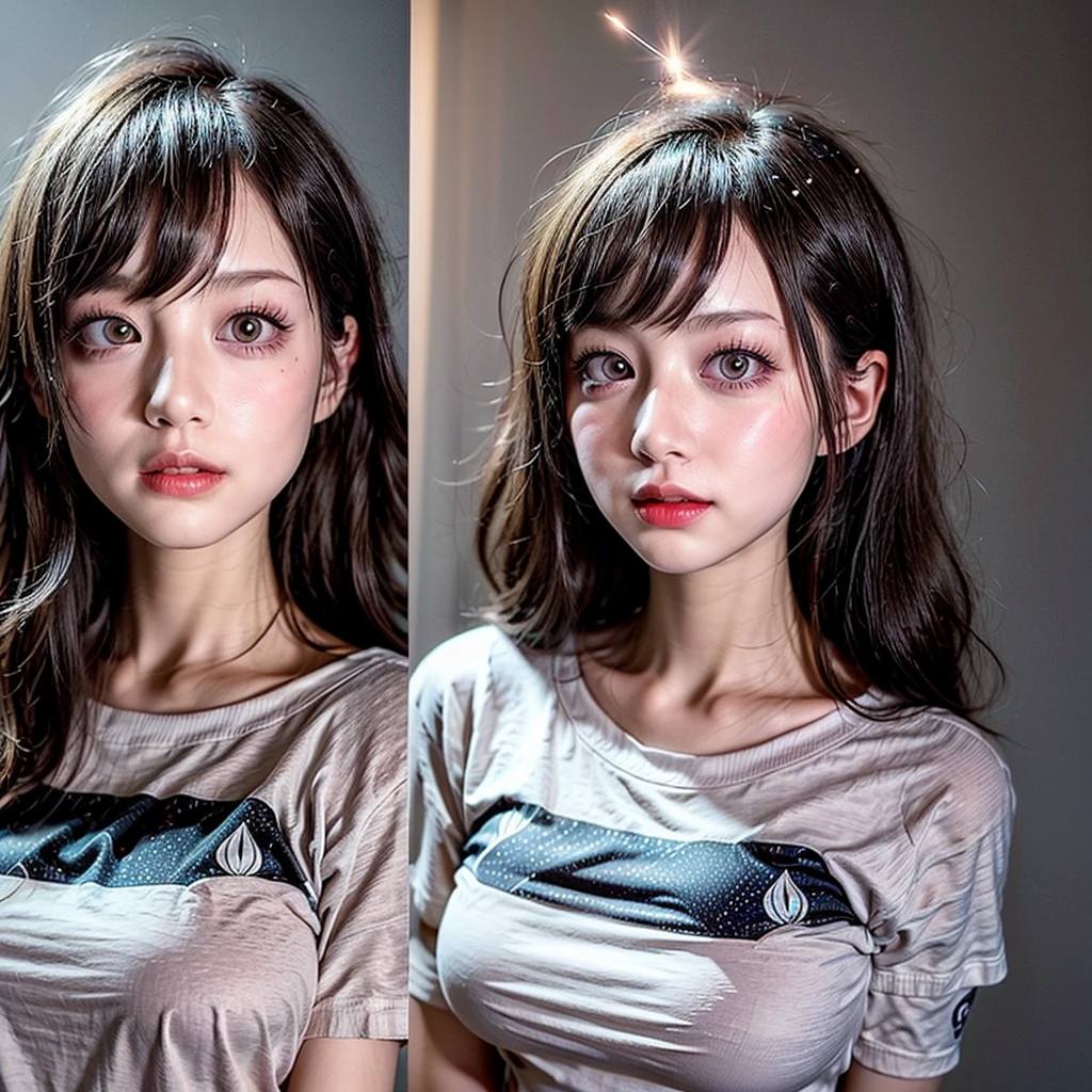 (masterpiece, highest quality:1.2), 8k, , 85mm, official art, RAW photo, スーパースリムなスレンダーfull nudebeautiful girl, (full nude下Half body、show me your ears、Embarrassing naked girl photo shoot、full nude, Her scared face is cute, Half body, Biolace, gardenia, beautiful girl, thin belly, thin thighs, stand on the station platform, People who look at it with embarrassment, no makeup, (A slightly troubled look), Face of embarrassment、frightened and sad face、I feel like I'm about to cry、nervous pose、film grain, chromatic aberration, sharp focus, face light, clear lighting, Ten generations, detailed face, clear background, ()、((((((two girls))))))、((((((2人のfull nude女子高生)))))、Shortcut Straight Hair
