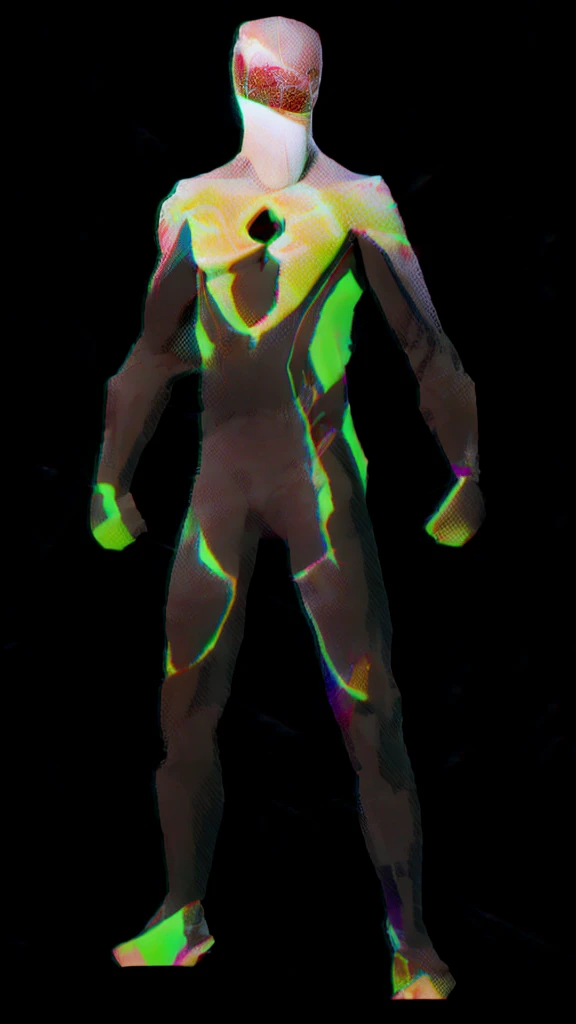Male, Superior Spider-Man, wearing green and grey Spider-Man suit, standing at attention, lone figure, use image for inspiration, arms at sides, spiderverse style, Spider-Verse style
