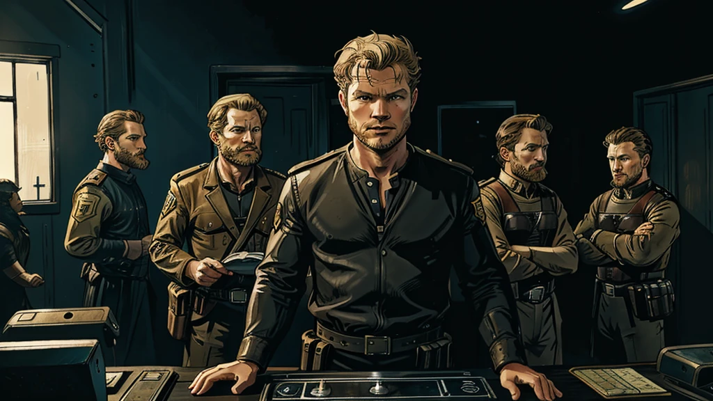 Christopher Egan as Captain David Shepherd ( TV series "Kings " )