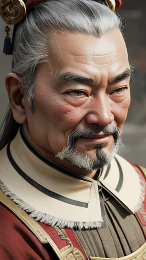 Oriental、old man wearing ancient chinese clothes、Old man with ancient Chinese hairstyle、Three Kingdomultiple warlords、Highest quality、masterpiece、Ultra-high resolution、(Photorealistic:1.4)、Game Poster、