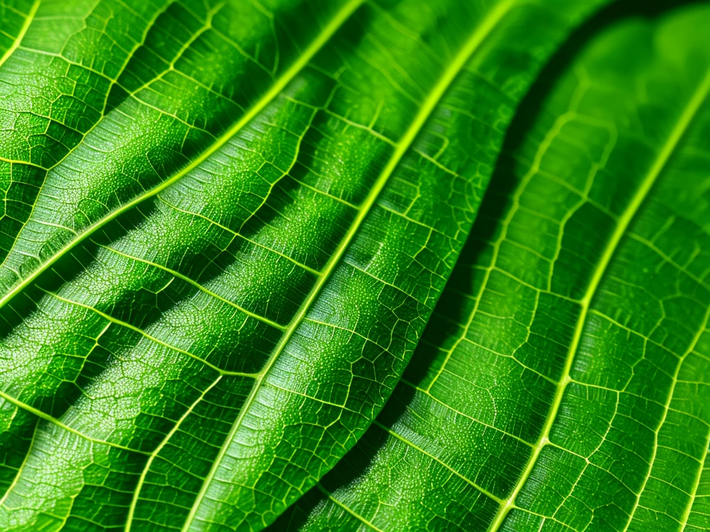 close up of a leaf, macro shot, detailed leaves, intricate textures, high resolution, photorealistic, 4k, extremely detailed, hyper realistic, studio lighting, sharp focus, crisp details, natural light, organic, lush greenery, vibrant colors, beautiful)