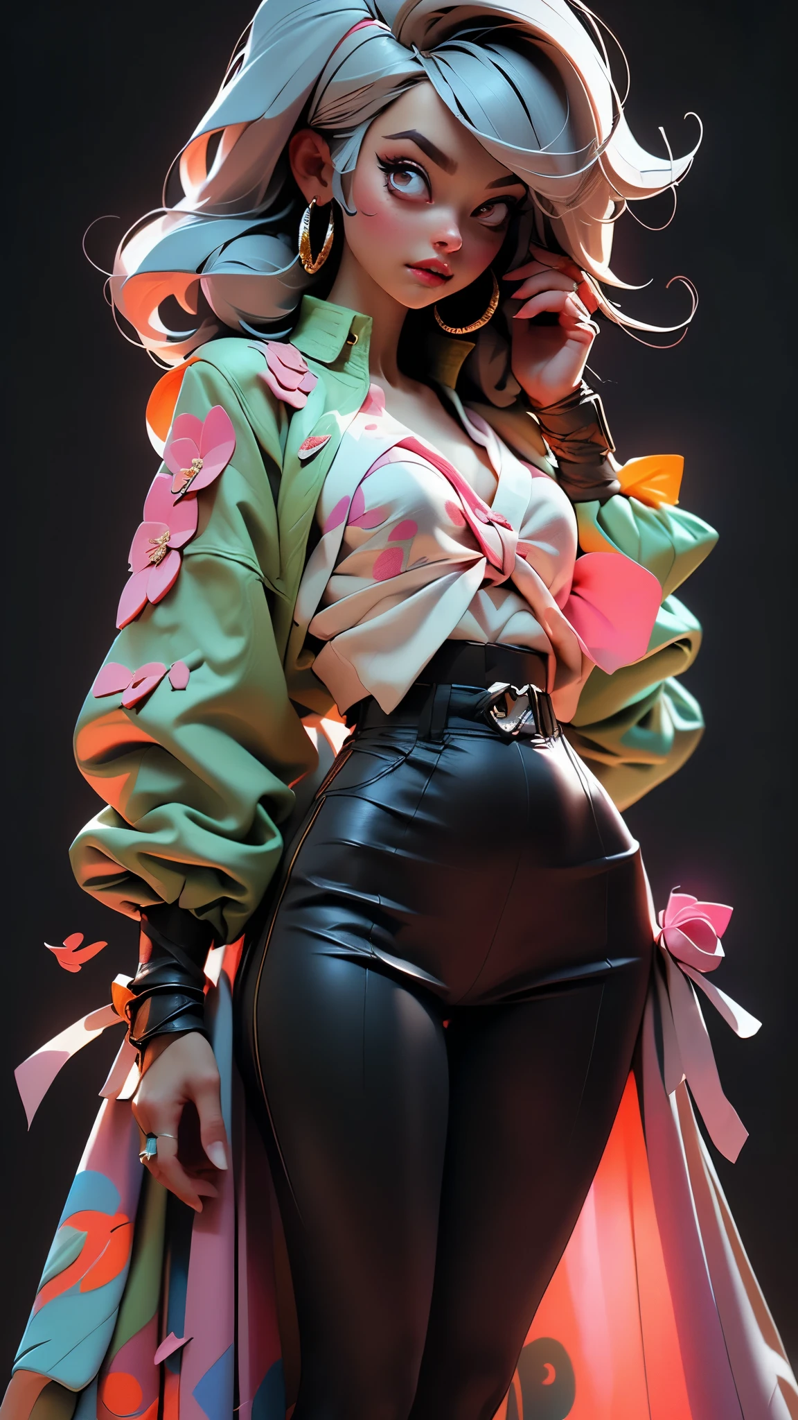 (best quality,4k,8k,highres,masterpiece:1.2),ultra-detailed, ((top-quality))、((tmasterpiece))、((Full body photo of a woman))、((very simple background))、(Game character design), Masterpiece, Best Quality, Girls, Slender, Red Eyes, Hair Color, Iridescent, Long Hair Spreading, White Skin, Medium, Cute, Sexy, Near Future, Bikini, Exposed Skin, Night, Psychedelic, Trip, Extreme Color, Paisley Theme, Open Legs, Mechanical Left Arm, Full Body, (ultra detailed,extremely detailed),(photorealistic artwork:1.37),(extremely detailed CG unity 8k wallpaper),(((vibrant colors,vibrant theme))),(intricate),(masterpiece),(best quality),artistic photography,(photography taken by sldr),(intricate background),perfect rendered face,perfect face details,realistic face,photo realistic,((intricate detail)),(((realism))), HDR, 8k, absurdres, cinestill 800, sharp focus, add_detail:2, (solo, woman)