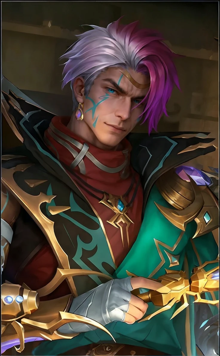 (Intricate Details, Masterpiece, Best Quality, High Resolution, 8k), (1man), (male:1.2), finely detailed eyes and face, toned body, masculine appeal, commanding presence, hot stud, bulging biceps and triceps, well-developed quadriceps and hamstrings, light skin, burgundy straight layered bangs hair, aquamarine eyes,  ornate details,  portrait, solo, half shot, looking down, detailed background, detailed face, (cogpunkai, cogpunk theme:1.1),  tech-mage,   [magic|technology], melding of spellcraft and advanced technology,  intricate [spellcasting clothes|mechanical gear], gear shaped glyphs,  ancient crystals,  [gears|ancient spell],  floating particles,  [innovative|enchanting] aura, high tech vehicle in background,   , finely detailed background, Depth of Field, VFX, young man and handsome, wearing glasses