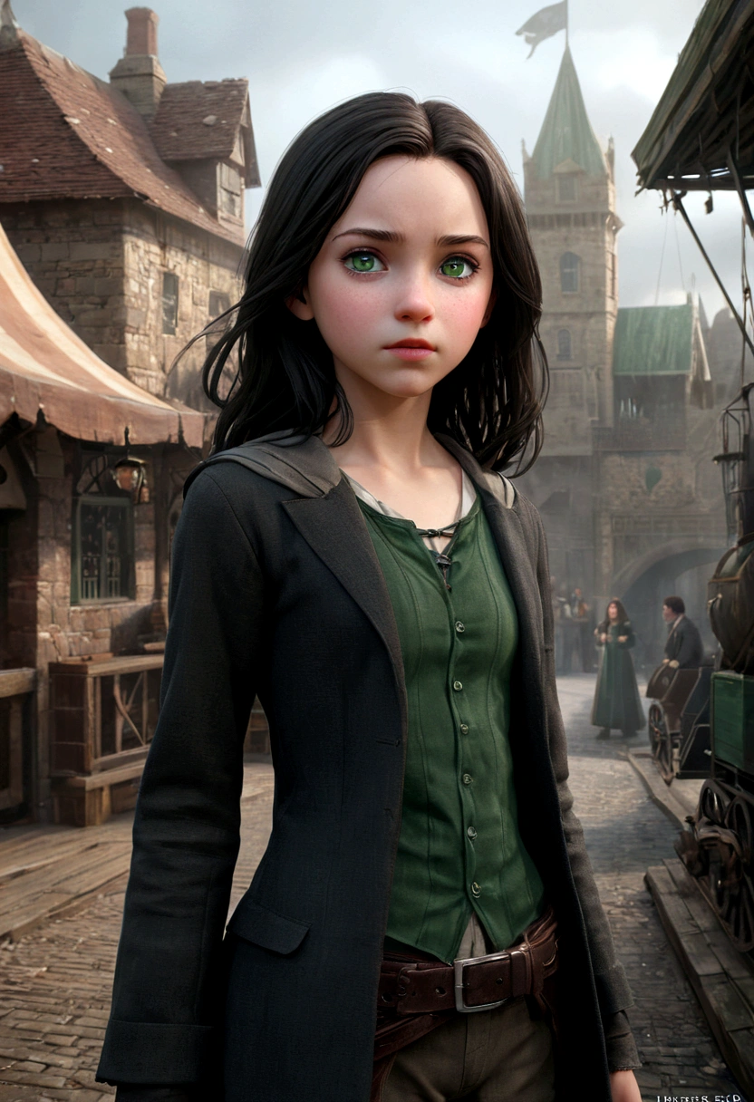  a young 9--old ghter of severus snape,((highest quality)),(ultra high resolution),(Super detailed),(detailed description),((best CG)),(best work of art) ,black hair、radiant green eyes , 8ก, Highest quality: 1.2), Extremely detailed, thorough resolution, (realistic, realistic photo: 1.37), Portrait, high definition RAW color photograph, professionally arrested, high definition and beautiful, high definition, 8ก Image wallpaper, Amazing details, Big file size, highly detailed beautiful girl, Extremely detailed face, (Finely defined super beautiful eyes:1.8), The nose has a precise shape., expressive lips,(abandoned amusement park background:1.2) , one story, cute girl, realistic、 (Cinematic scene,Fantasy Art,Best Quality,High quality,High Definition,high quality texture,high detailing,Beautiful detailed,fine detailed,extremely details CG,Detailed texture,realistic representation of face,masutepiece,presence,Dynamic,Bold),1gir,Ultra detailed skin,Curve,(coverd nipple:0.9),Beautiful breasts,Large breasts,pale skin,pointed breast,Erect nipples,(Ultra Thin hair),(Ultra Soft hair),(ultra straight hair),Swept long bangs,very light coppery amber hair,Hair over one eye,very skinny body,smart abs,(micro-bikini,underboob:1.5),