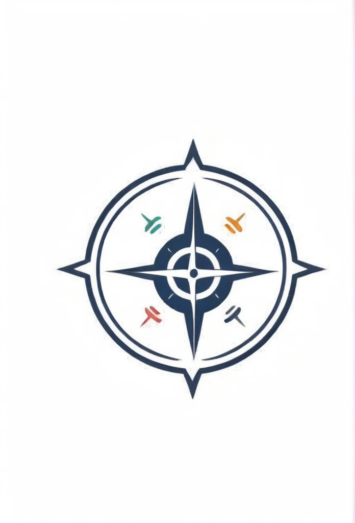 A logo for an investment company A logo with small people standing with their arms around each other A logo with an illustration of a compass A pretty cool, chic and modern design The background is white