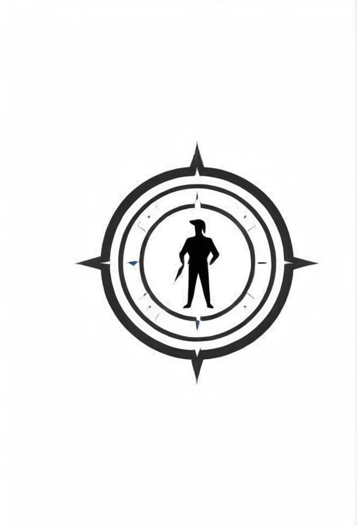 investment company logo
a logo with a small person shoulder-to-shoulder
logo with a compass illustration
Pretty cool
chic and modern design
White background