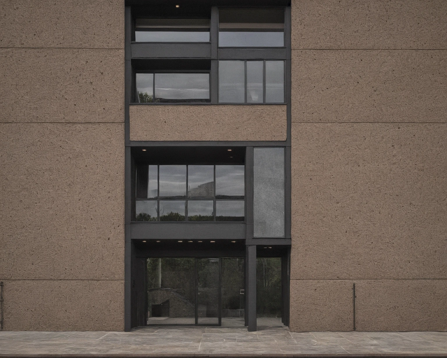 Photo brute, head of'artwork, High quality, best quality, realistic, super detailed, Outside, 2 story house, style maison de ville moderne, (white wall), curved wall facade, aluminum interior door glass, curved planter, wall of'gray tiled accent, gray iron exterior gate, road, trottoir, grass, trees, sky, clouds, (day light):1.1)
