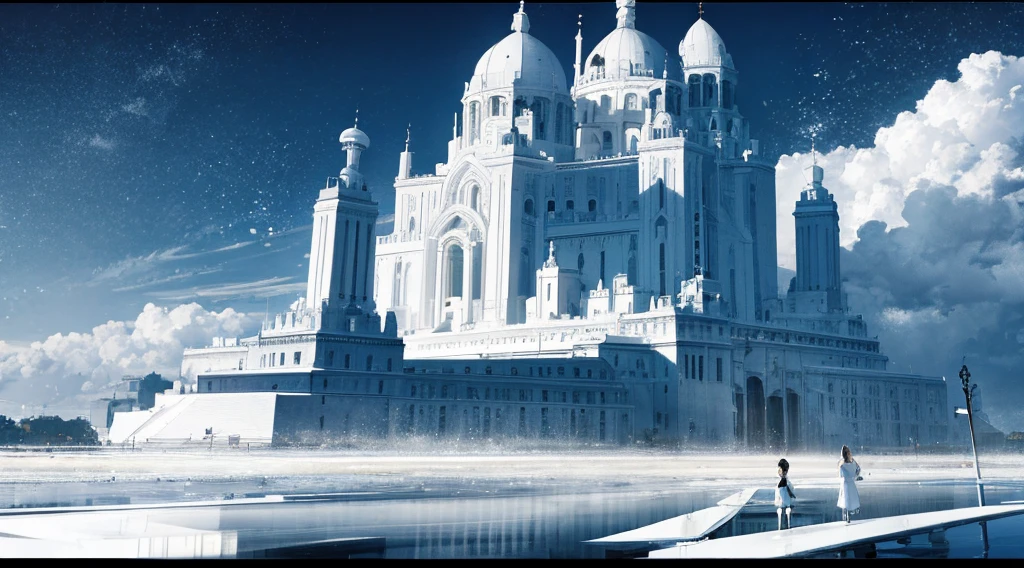 Please create an icon that evokes a black and white lake.