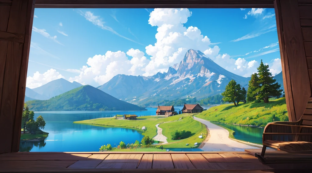 high quality icon lake simple
