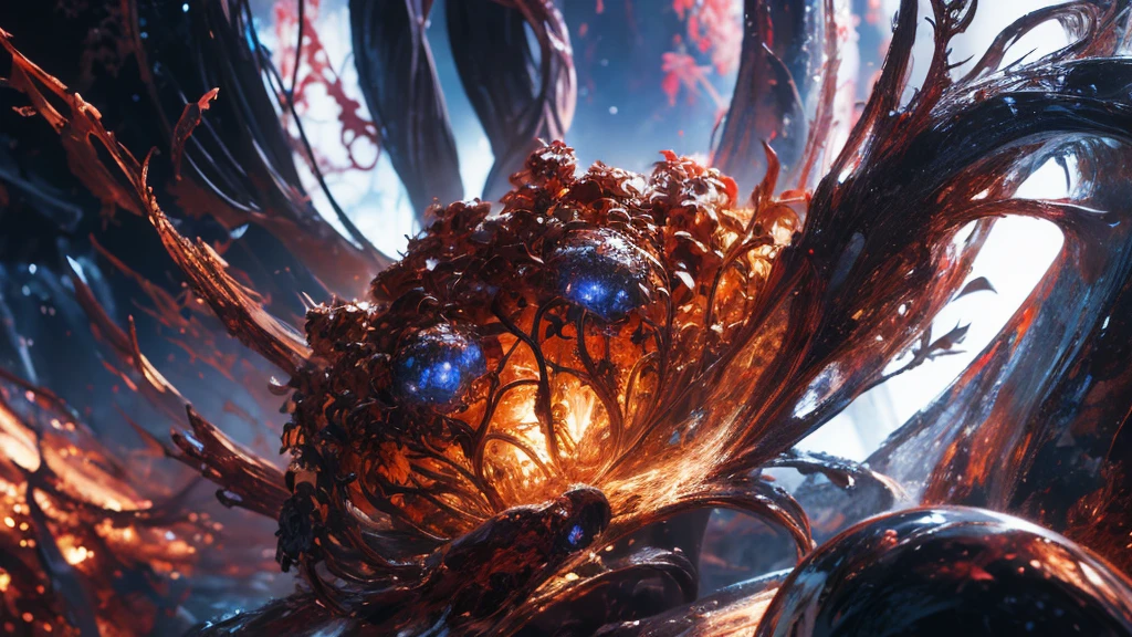 "Experience the finest ultra-detailed artwork powered by our AI platform, Because it brings to life your imagination of Pintura expressionista abstrata "Hyperion" in stunning 4K resolution."The Void
