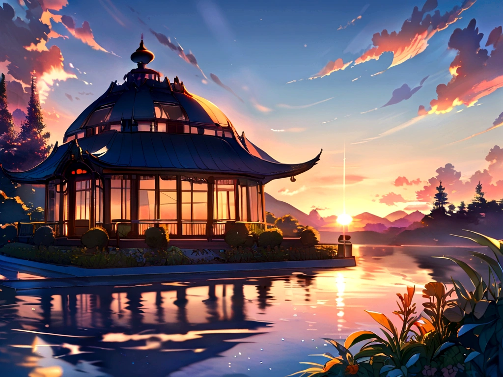 Sunrise in a tranquil setting