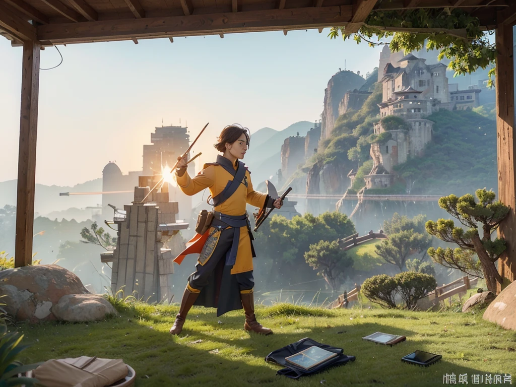 Pattern Design Overview:
theme: Warrior's Watch - Yellow Shelter Color Scheme: Warm yellow as the main color,Silver or gray with metallic texture,以及深棕色或橙色作为torch的光芒效果。
Design elements:
background: Use gradient yellow,From light yellow to golden yellow,Create a warm and solemn atmosphere。background中隐约可见城堡的轮廓,Add mystery。
Soldier image: Design a soldier in armor,Standing on the towering walls,Facing the distance,Appear alert and determined。Use silver or grey for armor details,Accentuates the metallic texture,与background形成对比。
Fences and windows: The wall is made of stone texture,The windows are designed in a semicircular shape.,Use dark brown or black for window frames,Soft yellow light shines through the window,Symbolizes inner safety and warmth。
torch: 在士兵身旁放置一个燃烧的torch,The flame part uses orange and red gradient,Showing dynamic light。torch的柄部采用深色木材纹理,Matching the soldier's armor。
Decorative elements: You can add some abstract totems or patterns to the design,Like an emblem on a shield、Designs on flags, etc.,Increase the richness and storytelling of the design。
Layout suggestions:
Place the soldier slightly left of center,The walls and windows form the main frame of the picture.。
torch放在士兵的右侧,The direction of the flames pointed at the soldiers,Emphasize its role as a guardian。
background的城堡轮廓位于画面的上方,Keep in line with the soldier's sight line,guide the viewer’s gaze。
Decorative elements均匀分布在画面四周,Avoid over-concentration,Maintain overall balance。
Precautions:
Ensure the design is printed clearly on the tent packaging,特别是士兵的盔甲和torch的火焰细节。
Durability designed for outdoor use,Light-resistant design should be selected、Water-resistant colors and materials。
The pattern should have a certain visual impact,In order to stand out from the crowd,Maintain brand recognition。
Through this design,Tent packaging can not only attract consumers' attention,It also conveys a kind of courage、and protect the brand image。