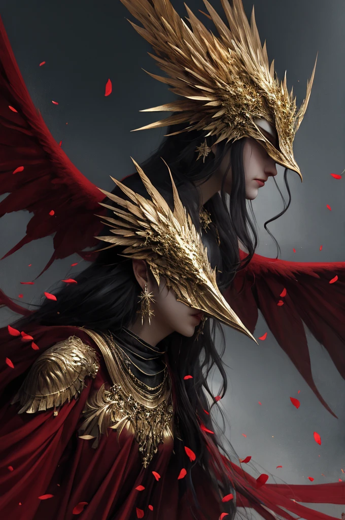 1girlsolojewelryearringshelmetholding weaponholding sword
Malenia in Elden Ring, dragon scale hat, in the style of epic fantasy scenes, gold and crimson,golden helmet,ritualistic masks with gold wings spread on it, mythical,Petals drift around her as her once-pristine form undergoes a graceful decay,glowing crimson eyes,in the underground cave with light shooting through the hole on the top,32k uhd,   painted by MichaelCTY(Chang Ting Yu),medieval knight armor,in the style of Dark Soul!b,painted by hamaya and macros,dark fantasy,majestic attire,captivating light,solarizing master,strong emotional impact,majestic figures
