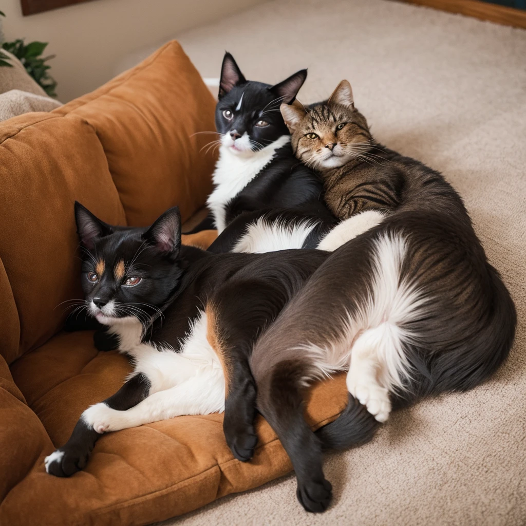 dog,Cat,Are sleeping