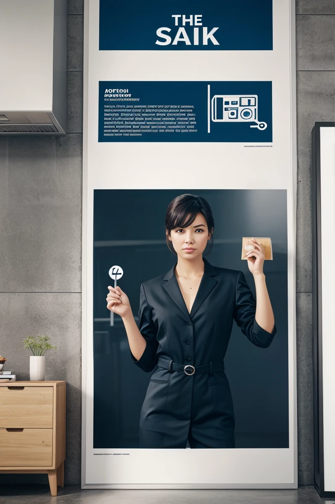 Fundamental setting position poster for advertisements
