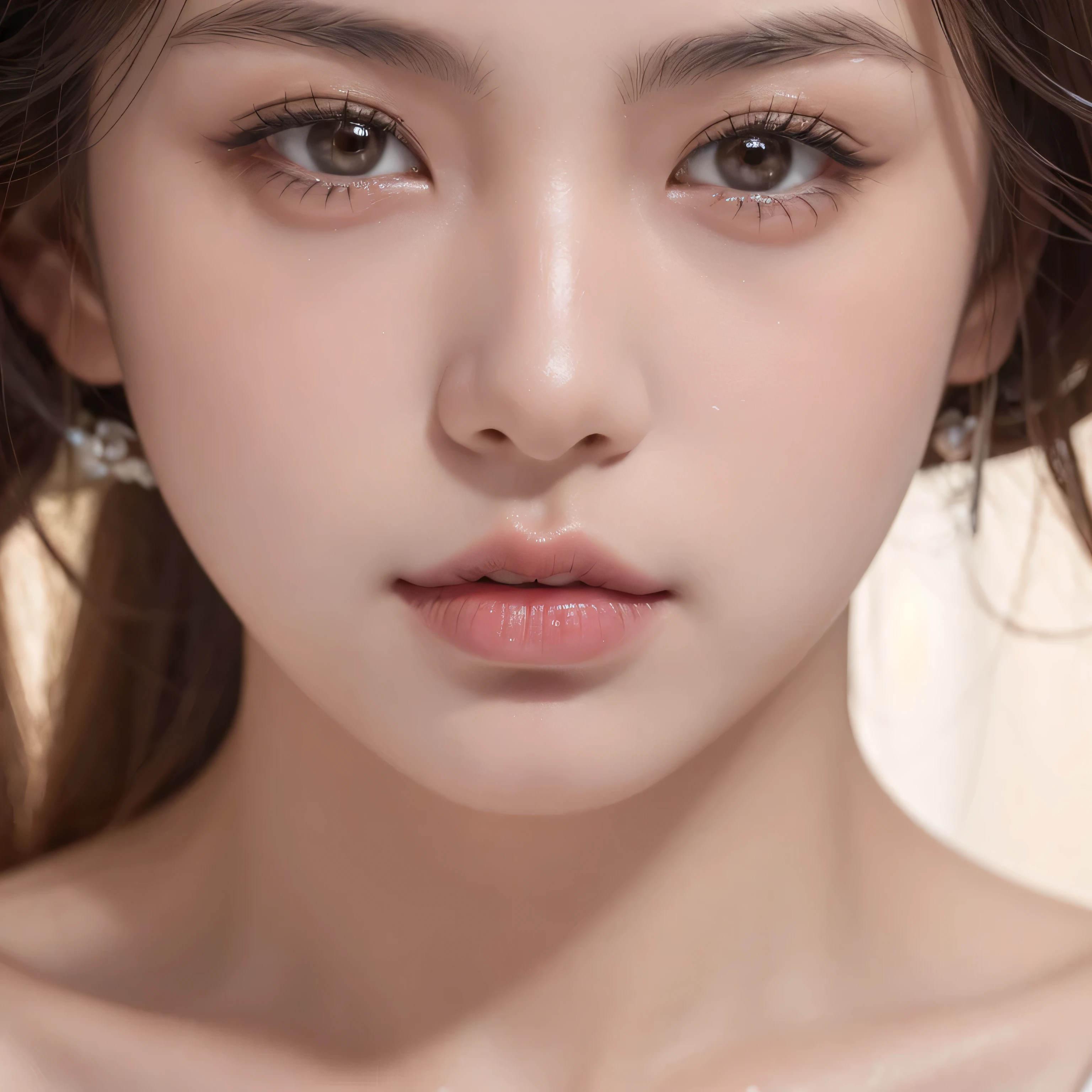 A close-up photo of lips,Japanese female lips,Lip texture is clearly visible,Highest quality,Maximum resolution,8K