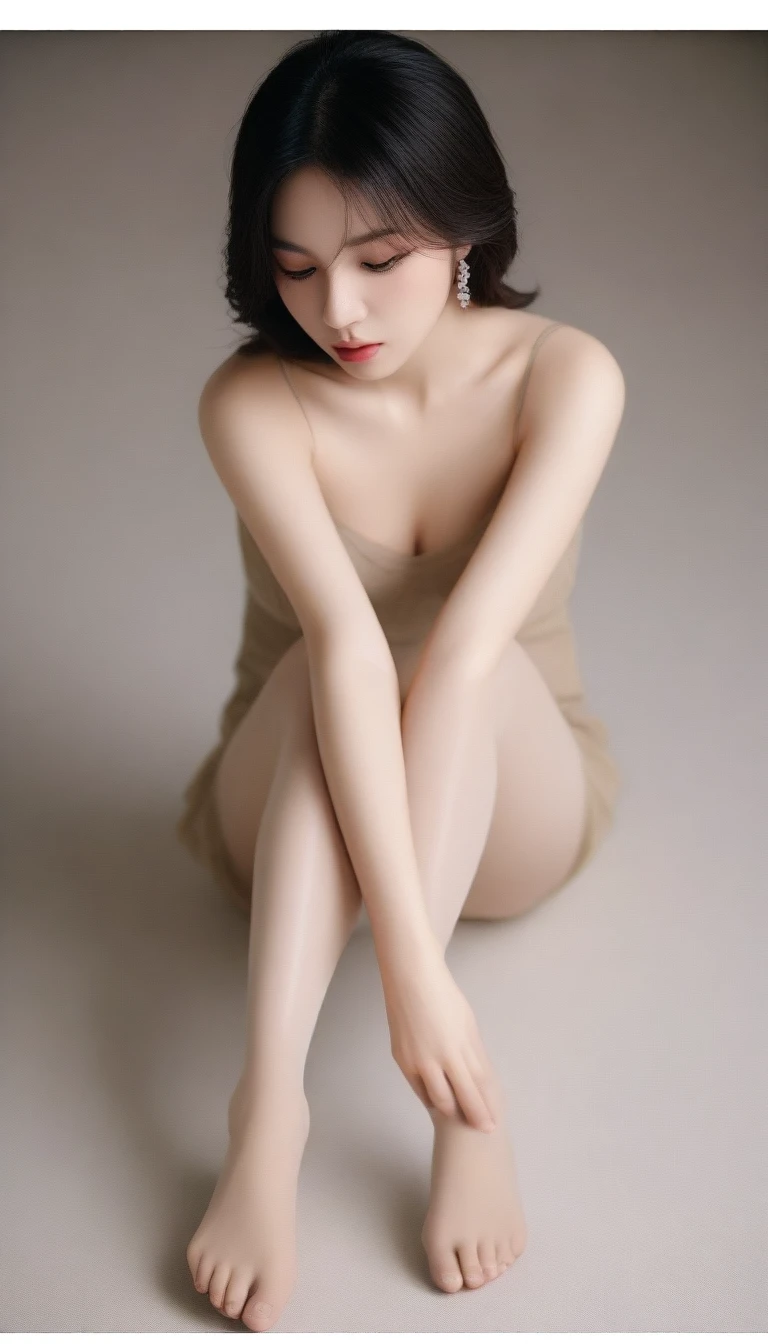 Beauty、pantyhose、feet、photograph、Realistic texture、Realistic fingertips