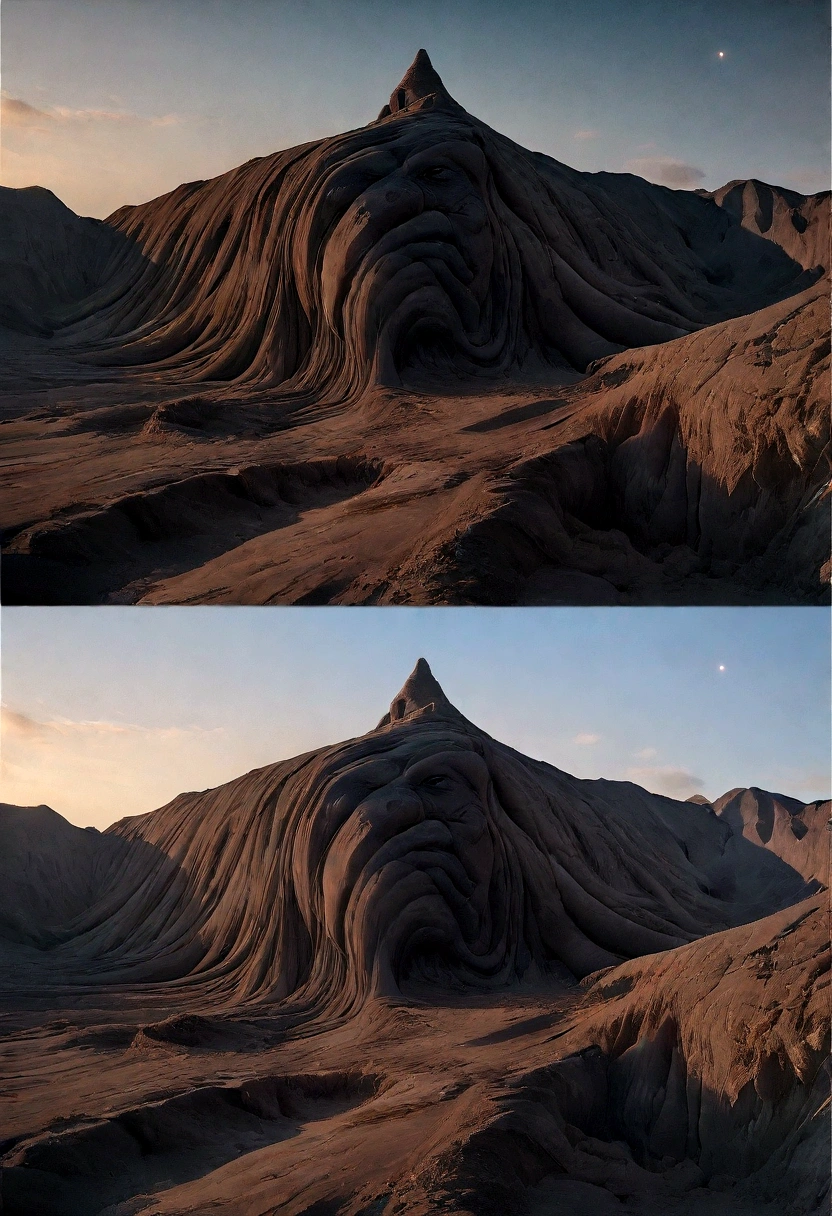 ((masterpiece, best quality, Highest image quality, high resolution, Reality, RAW photos, 8K)), Surrealism，Sensory Fusion，Horrible melody，Bloody Sacrifice，Object distortion，Mysterious atmosphere，Horrible atmosphere，Cult，Nightmarish scene，Lovecraftian Skies, Many black holes are flying，Many bloody suns flying，At the top of the screen is a giant, horrifying, twisted eye., An ominous fantasy illustration, Dark atmosphere，Vaguely visible long,，Lovecraft's inspiration, Lovecraftian atmosphere