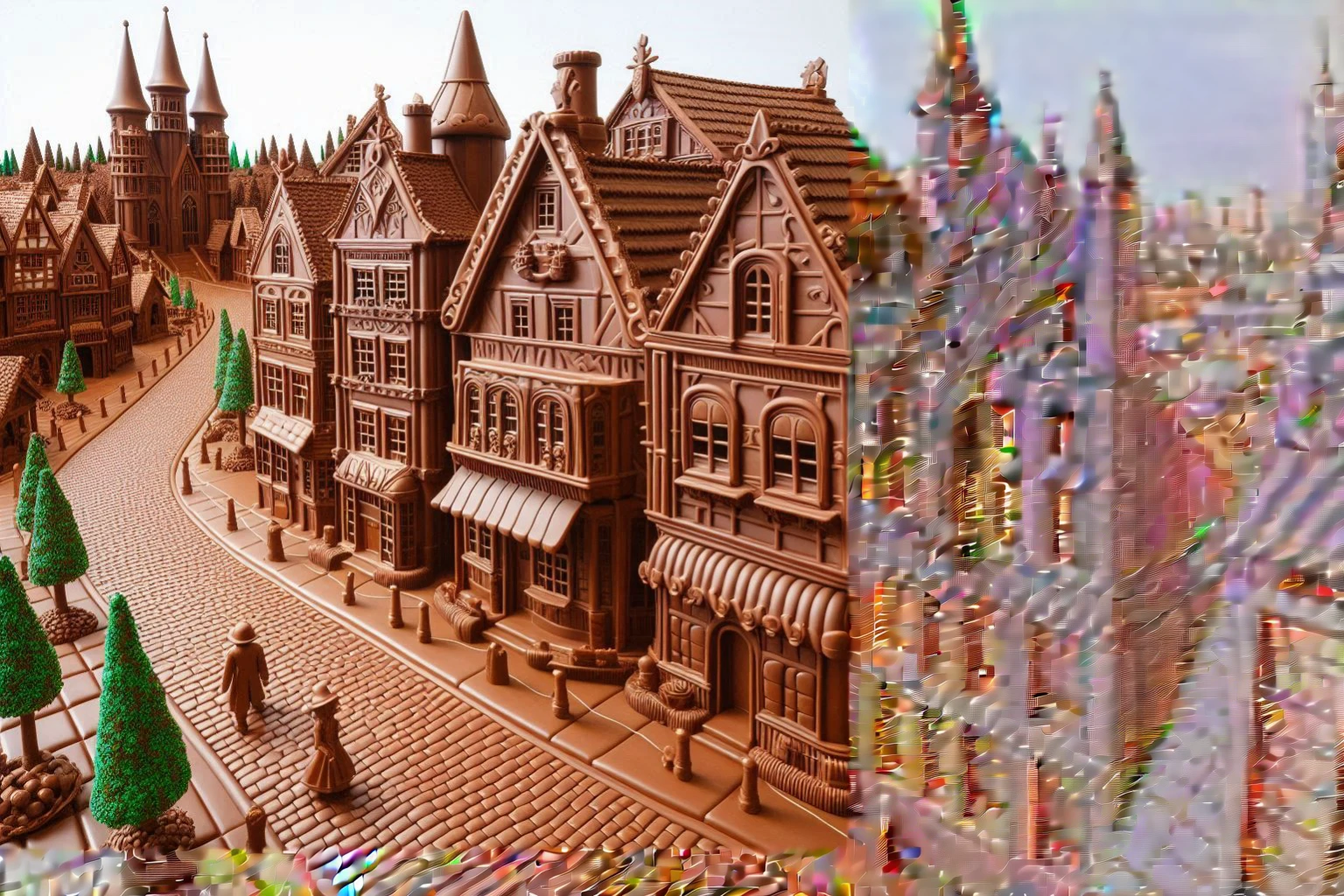 city made of chocolate