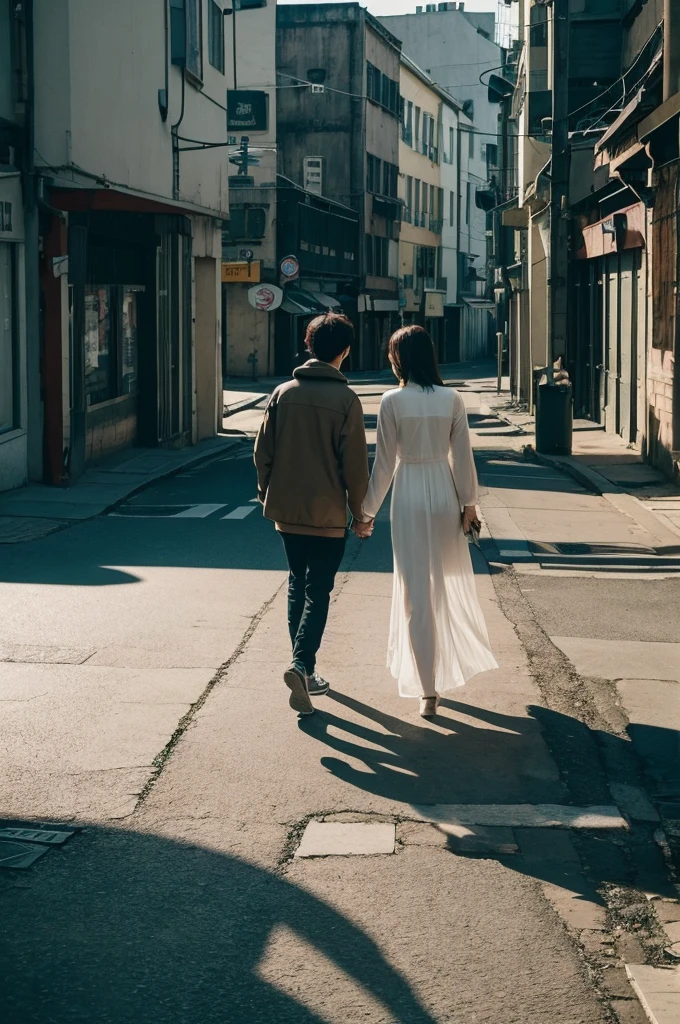 The lyrics describe the feeling of a special connection with someone met through social media, but also the sadness of returning to separate places in the real world. It conveys the longing for a real-life encounter while walking alone, dreaming of the next meeting despite the loneliness.