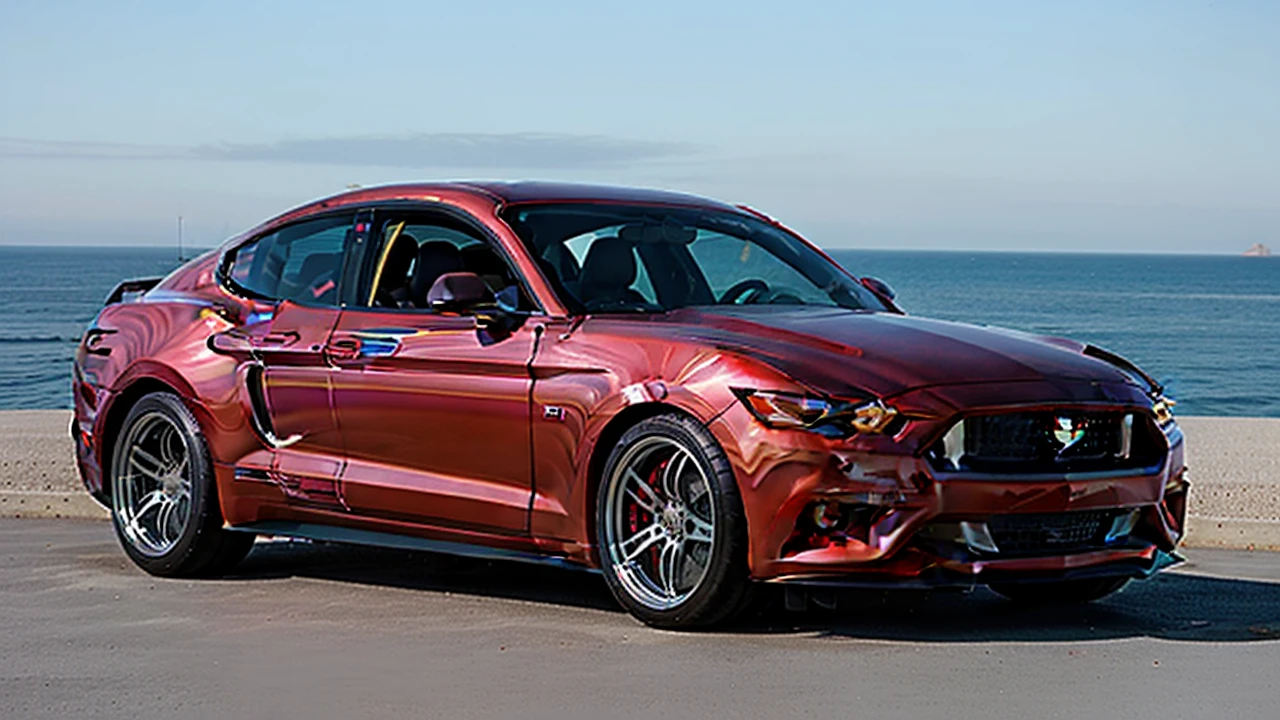 Car mustang sport widebody agressive looks