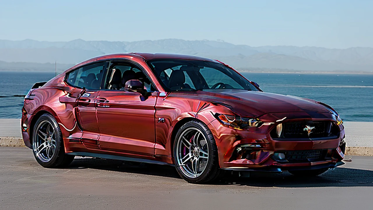 Car mustang sport widebody agressive looks