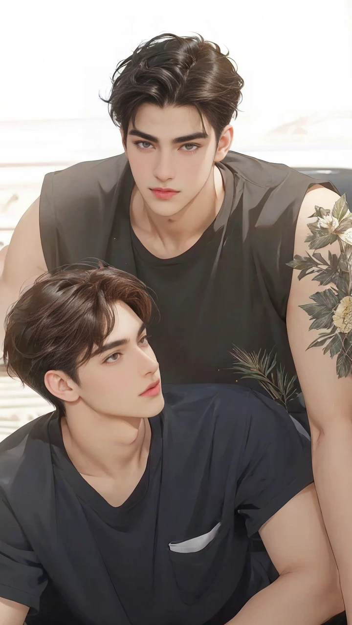 masterpiece, 1boy, young, handsome, black hair, undercut hair, 1boy, adults, handsome, brown hair, short hair, perfect face, detailed eyes and face,brown eyes, clean shaved, muscular, capturing a rural atmosphere, dynamic lighting, unreal engine 5