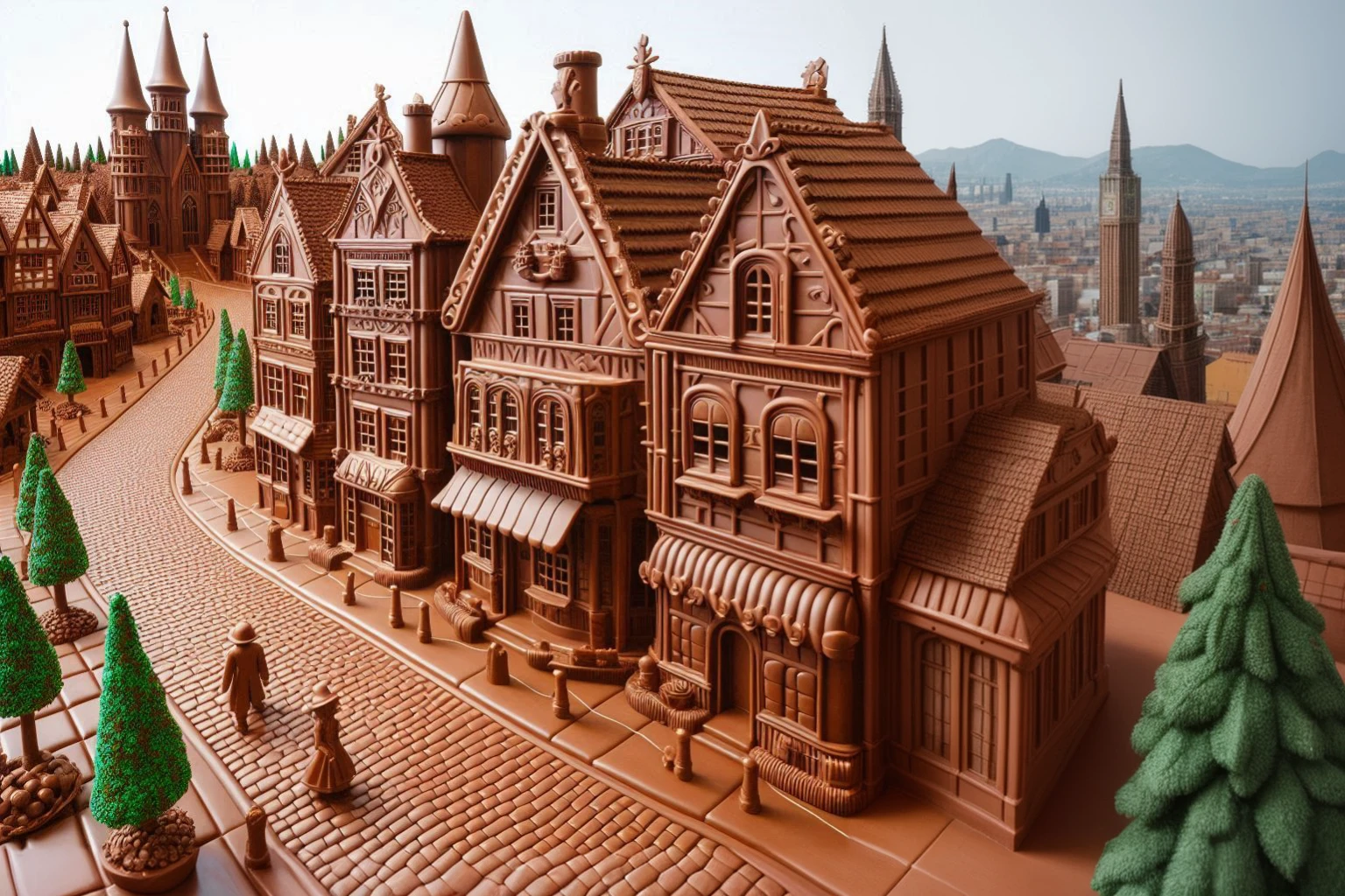 city made of chocolate