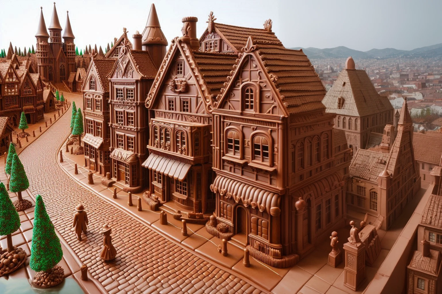 city made of chocolate