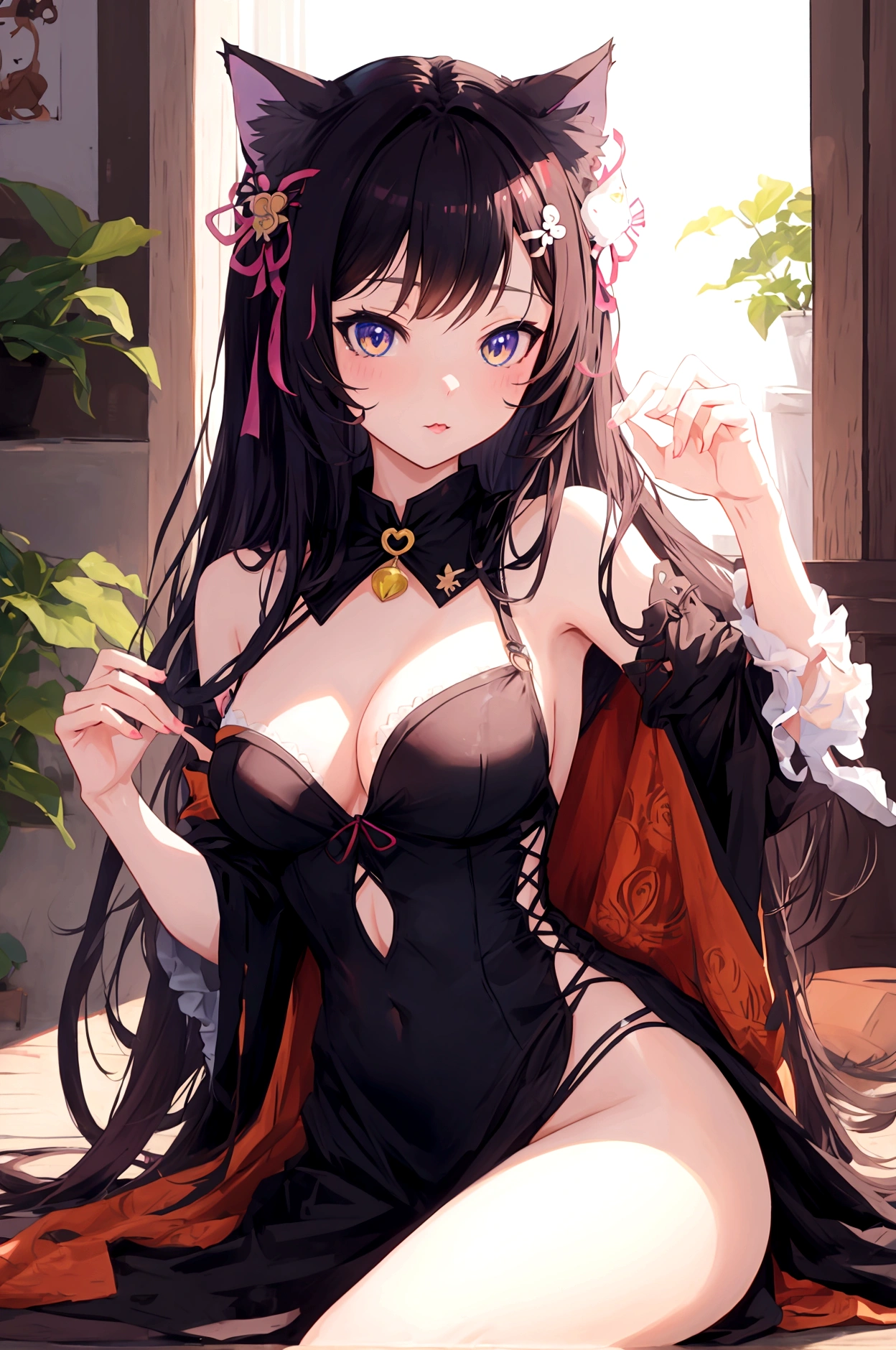 Catgirl, neko, anime, attractive