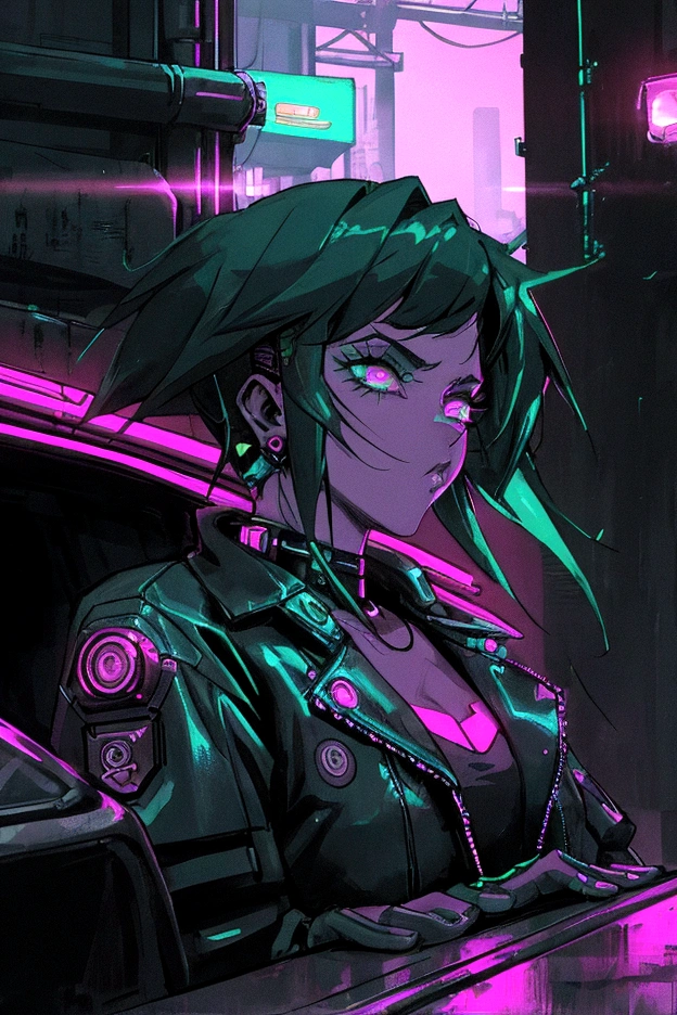 colorful,HEZI,Burst girl,gorgeous,detailed,1girl,cyberpunk,solo,smoke,cigarette,cyborg,smoking,profile,from side,simple background,floating hair,green background,looking at viewer,orange eyes,purple hair,upper body,science fiction,long hair,glowing,parted lips,yellow eyes,android,yellow background,medium hair,brown hair,black hair,portrait,damaged,short hair,wind,sideways glance,lips,looking to the side,mouth hold,glowing eyes,mechanical parts,red eyes,pink eyes,bodysuit,armor,piercing,robot,<lora:ç¸è£æå¥³å­©-000009:0.75>,