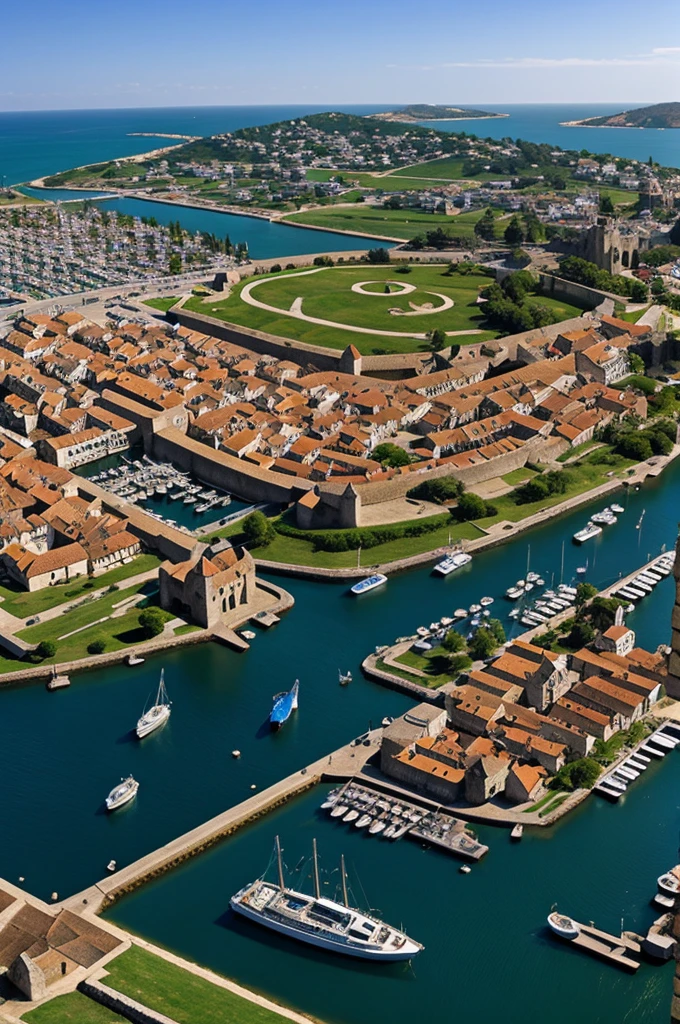 Medieval age harbor 