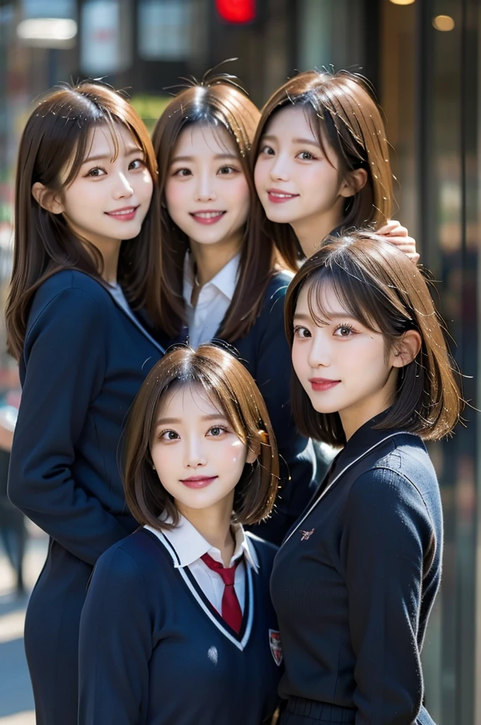 Three Beauties,Wearing a uniform