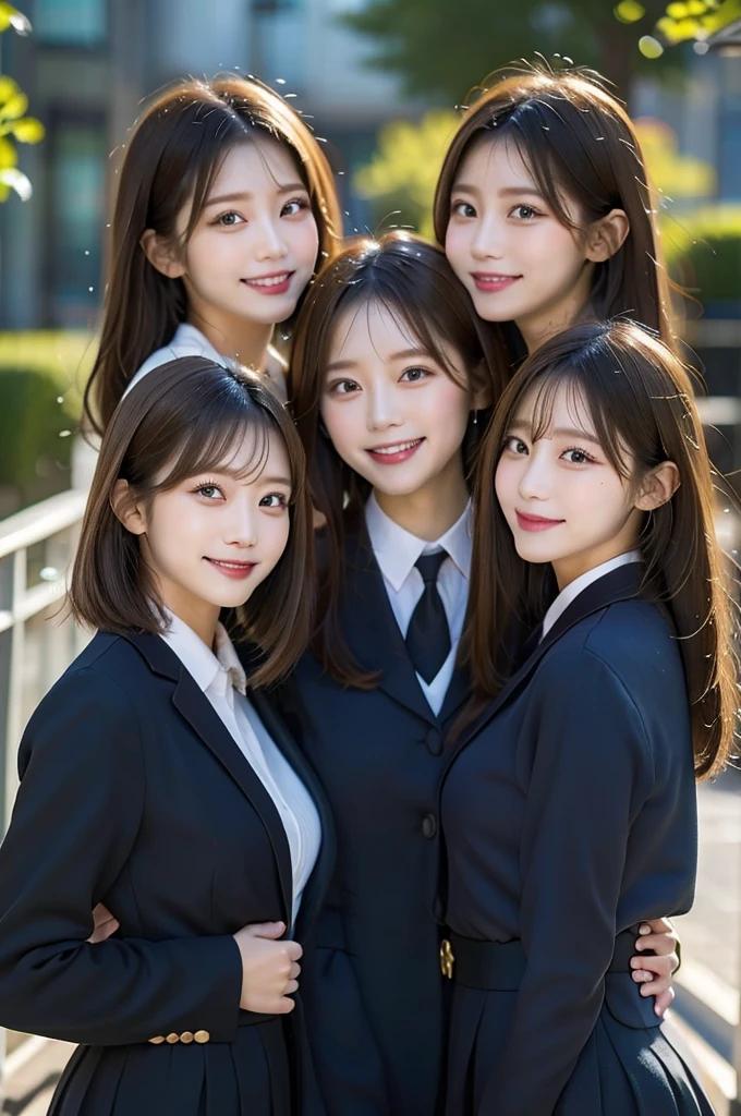 Three Beauties,Wearing a uniform