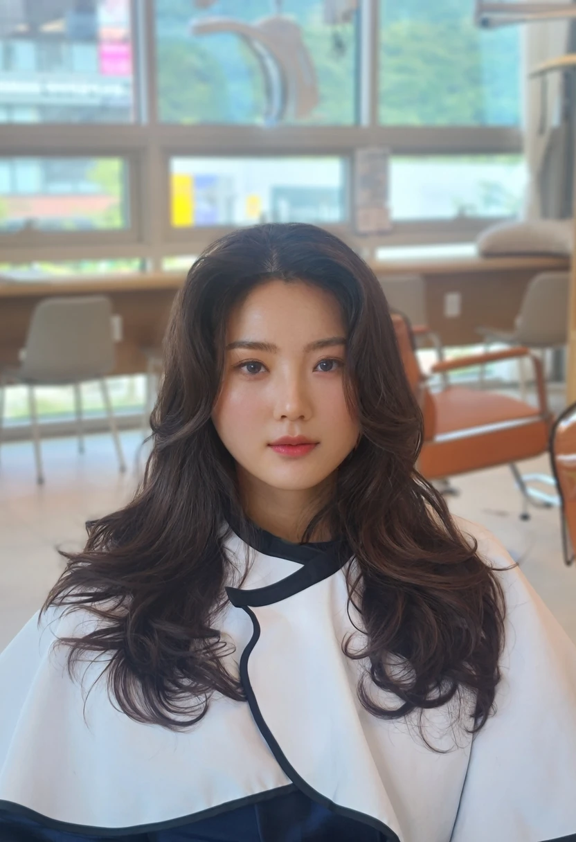 Best Quality, 8k, Masterpiece, (Portrait: 1.3), (photo realistic:1.4), (hyper realistic:1.4), Sharp Focus, looking at viewer, (smoother lighting:1.1), (increase cinematic lighting quality:0.9), realistic lighting, backlighting, light on face, ray trace, (brightening light:1.2), (Increase quality:1.4), sharp detail, (best quality real texture skin:1.4), finely detailed eyes, black_eyes, finely detailed face, 25 year old Korean woman