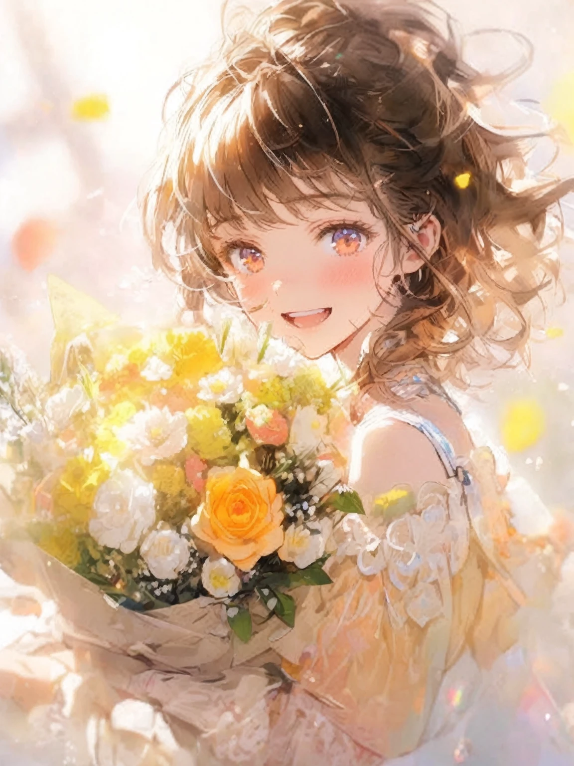 Hair down　smile