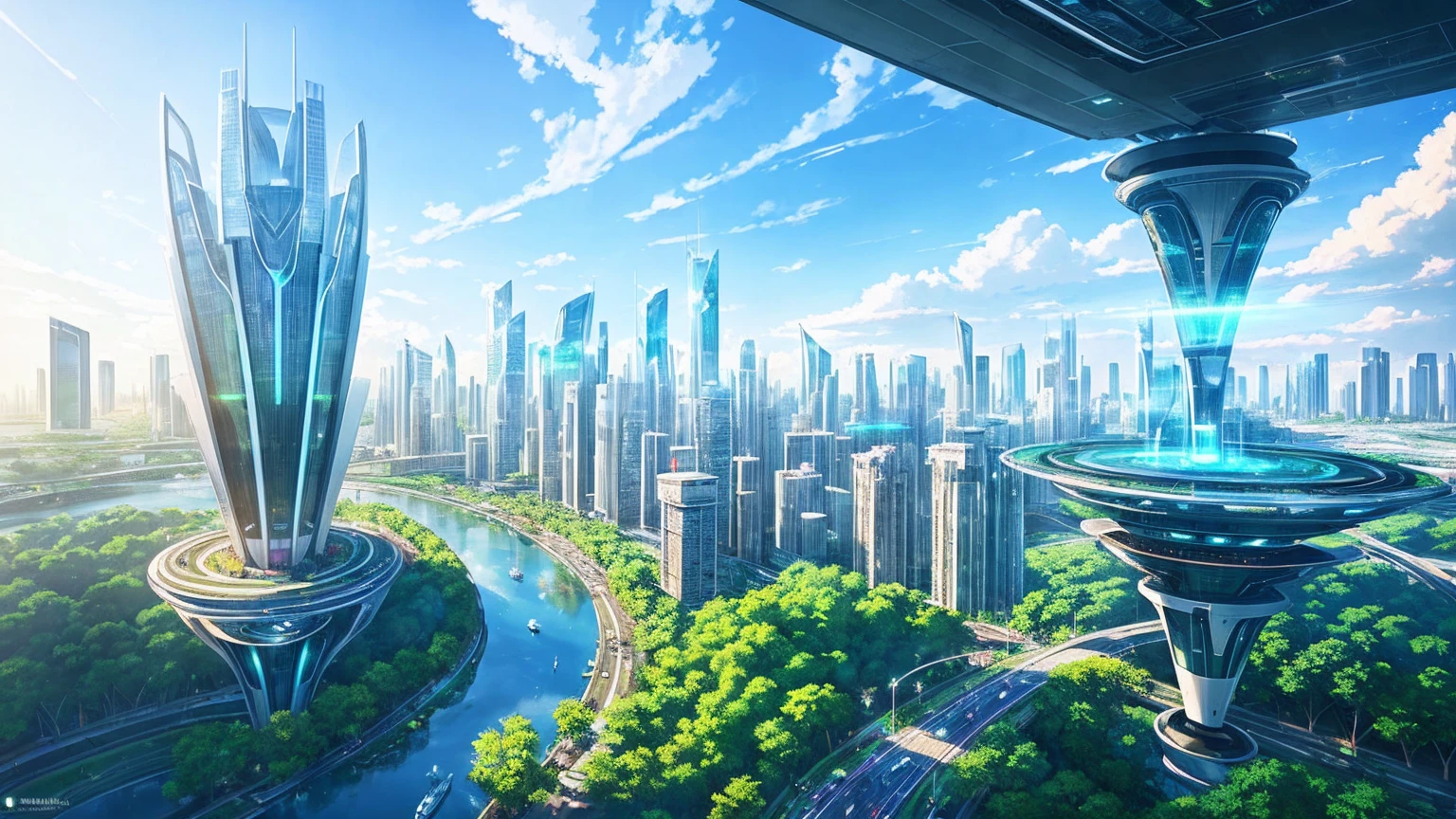 (Best quality,4K,8K,A high resolution,Masterpiece:1.2),Ultra-detailed,(Realistic,Photorealistic,photo-realistic:1.37),Futuristic floating city,Futuristic technology,Huge urban high-tech tablet platform,Airship,Floating in the sky,Futuristic city,Small airships around,High-tech hemispherical platform,Colorful lights,Advanced architecture,modernn architecture,skyscrapper,Access the cloud,Scenic beauty,view over city,Impressive design,Blend seamlessly with nature,energetic and vibrant atmosphere,Futuristic transportation system,Parking is suspended,Transparent path,Lush greenery,Sky gardens,cascading waterfalls,Magnificent skyline,reflections on the water,Sparkling river,Architectural innovation,futuristic skyscrapers,Transparent dome,The shape of the building is unusual,Elevated walkway,Impressive skyline,Glowing lights,Futuristic technology,Minimalist design,Scenic spots,Panoramic view,Cloud Piercing Tower,Vibrant colors,epic sunrise,epic sunset,Dazzling light display,magical ambiance,The future city,Urban Utopia,LuxuryLifestyle,Innovative energy,sustainable development,Smart city technology,Advanced infrastructure,Tranquil atmosphere,Nature and technology live in harmony,Awesome cityscape,Unprecedented urban planning,Architecture connects seamlessly with nature,High-tech metropolis,A cutting-edge engineering marvel,The future of urban living,Visionary architectural concept,Energy-efficient buildings,Harmony with the environment,A city floating above the clouds,Utopian dreams become reality,The possibilities are endless,State-of-the-art transportation network,Green energy integration,Innovative materials,Impressive holographic display,Advanced communication system,Breathtaking aerial view,Quiet and peaceful environment,Modernist aesthetics,Ethereal beauty