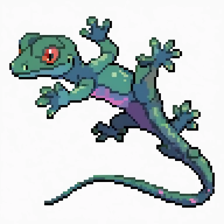 crystal lizzard crawling