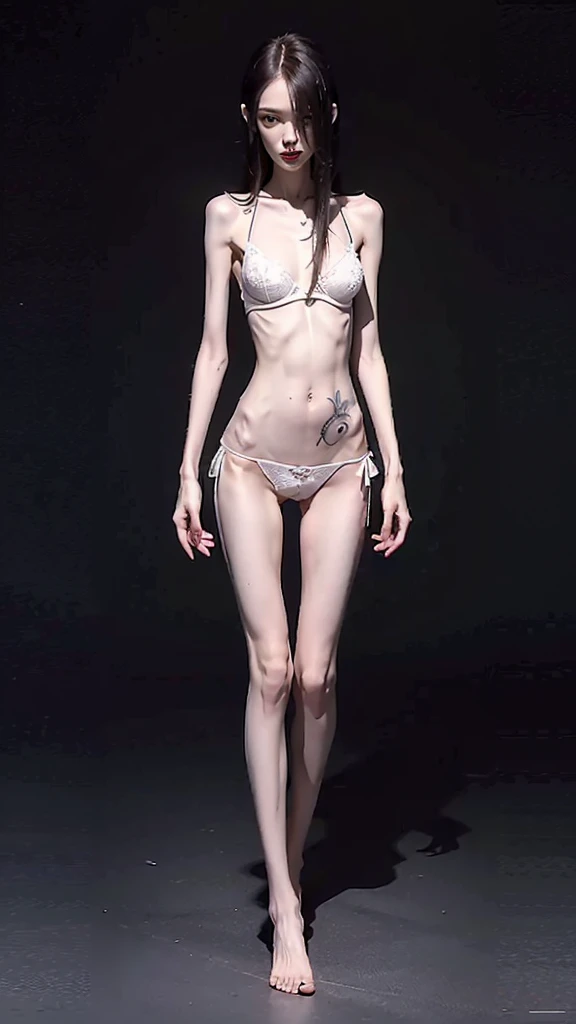 Bleeding from the body,bandagens,wounds,NOWAI,Best Picture Quality,Tears Masterpiece,Full body photo of bare feet and bare feet,Bare legged,Detailed body limbs,1girll,NOWAI,