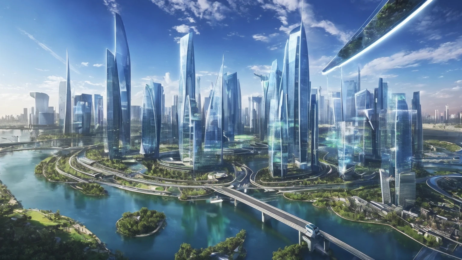 (Best quality,4K,8K,A high resolution,Masterpiece:1.2),Ultra-detailed,(Realistic,Photorealistic,photo-realistic:1.37),Futuristic floating city,Futuristic technology,Huge urban high-tech tablet platform,Airship,Floating in the sky,Futuristic city,Small airships around,High-tech hemispherical platform,Colorful lights,Advanced architecture,modernn architecture,skyscrapper,Access the cloud,Scenic beauty,view over city,Impressive design,Blend seamlessly with nature,energetic and vibrant atmosphere,Futuristic transportation system,Parking is suspended,Transparent path,Lush greenery,Sky gardens,cascading waterfalls,Magnificent skyline,reflections on the water,Sparkling river,Architectural innovation,futuristic skyscrapers,Transparent dome,The shape of the building is unusual,Elevated walkway,Impressive skyline,Glowing lights,Futuristic technology,Minimalist design,Scenic spots,Panoramic view,Cloud Piercing Tower,Vibrant colors,epic sunrise,epic sunset,Dazzling light display,magical ambiance,The future city,Urban Utopia,LuxuryLifestyle,Innovative energy,sustainable development,Smart city technology,Advanced infrastructure,Tranquil atmosphere,Nature and technology live in harmony,Awesome cityscape,Unprecedented urban planning,Architecture connects seamlessly with nature,High-tech metropolis,A cutting-edge engineering marvel,The future of urban living,Visionary architectural concept,Energy-efficient buildings,Harmony with the environment,A city floating above the clouds,Utopian dreams become reality,The possibilities are endless,State-of-the-art transportation network,Green energy integration,Innovative materials,Impressive holographic display,Advanced communication system,Breathtaking aerial view,Quiet and peaceful environment,Modernist aesthetics,Ethereal beauty