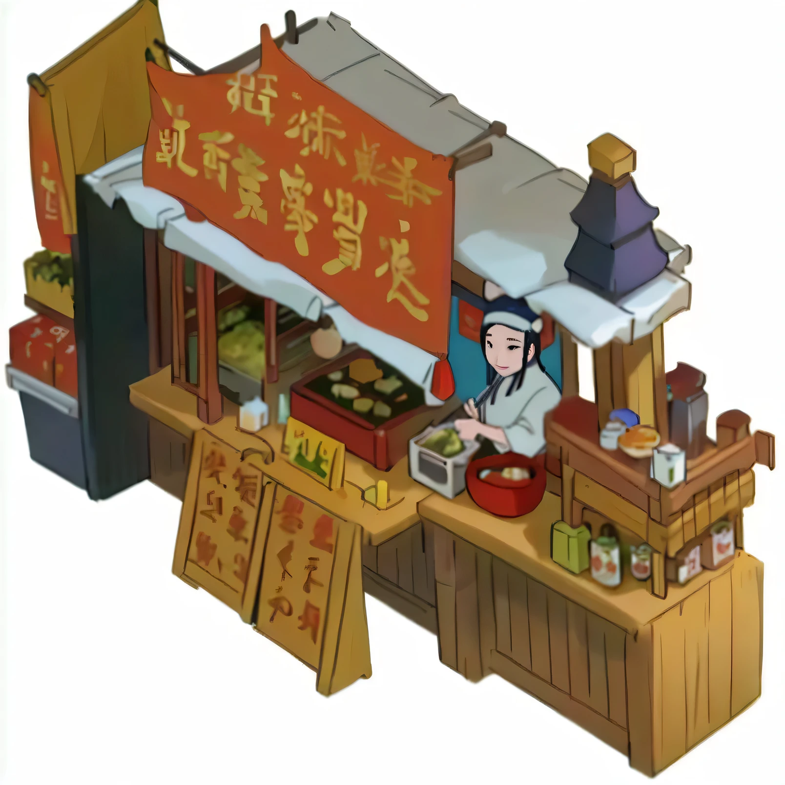 Tang Dynasty Food Stall,Chinese food stalls