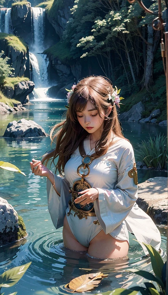 (1girl:1.3),solo,__body-parts__,
official art, unity 8k wallpaper, ultra detailed, beautiful and aesthetic, beautiful, masterpiece, best quality,Fantastical Atmosphere, Calming Palette, Tranquil Mood, Soft Shading,
Miko priestess, charm spell, talisman familiar, shrine maiden duties,
