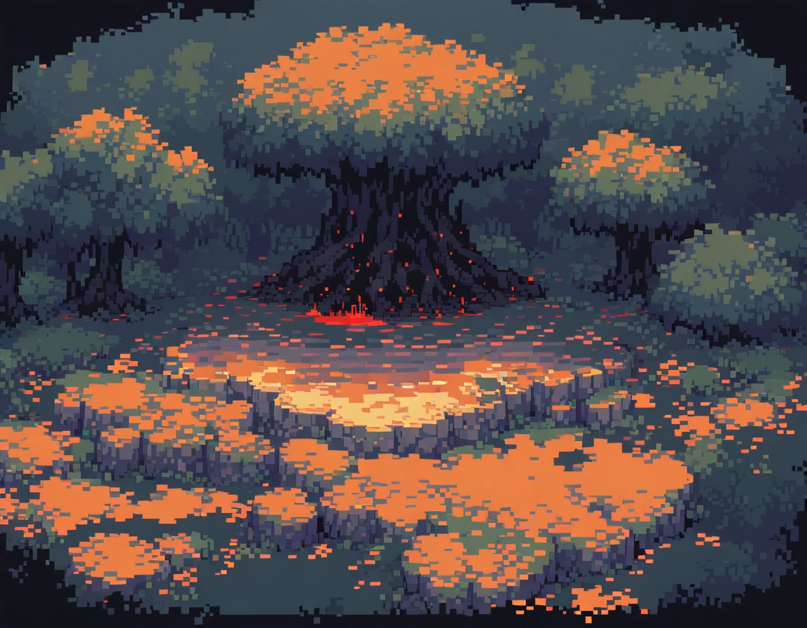 Pixel Art,Pixelated,8 bit,Retro game,Dim colors,Retro Style,Pixel animation,Low resolution,Dark Style,Blood Pond