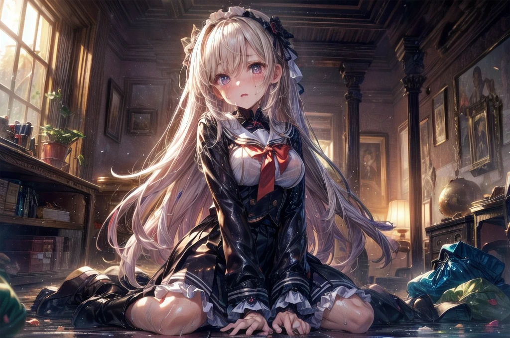 若いShinyShiny白いShiny肌、Platinum blonde hair with dazzling highlights、Shiny明るい髪,Smooth Hair、輝くbeautiful前髪、Shiny, Transparent and attractive、とてもbeautiful, Nice and cute 、High resolution、Very detailedな写真、Professional Lighting、(Please spread your legs wide and show your vagina to the camera.:1.3)、(Take a photo in cowgirl position:1.5),(masterpiece, highest quality:1.2), alone, girl, sexy , (Browsing Caution:1.5),{{{masterpiece}}}, {{{highest quality}}}, {{Very detailed}}, {Fully open vagina supermodel:1.5}, {{とても繊細でbeautiful}}, ,(High two-side up hairstyle:1.5), 8-year-old, very cute ,(((Child's body&Pussy:1.)), Flat Chest, Small hips, Maid, Black ruffle skirt, (White knee-high socks:1.3), (((脚UP:1.3))), ((Spread your legs wide to the left and right and ride in cowgirl position:1.5)), ((being pushed back:1.5)), (Place your arms behind your back:1.2),, Tilt your head, orgasm, In the heat, Open your mouth, Drooling,penis, virgin, penis, Pussy juice, (((From below))),, (((Upper Body))), (Acme Face:1.2), animation, indoor, On the bed, Bedroom,(Forced orgasm),(Showing off her pussy and asshole:1.2),(whole body:1.2),((cowgirlstylesex:1.4)),(Prostitute SexPOV:1.2),(Body Facing the Viewer:1.5),(Photograph your model from the front:1.2),(Perfect Vagina:1.2),(Thin suspenders:1.2),(garter belt:1.3),(Silk knee socks),Drooling,(A large amount of incontinence orgasm juice gushing out:1.2),(Error-free Browsing Caution images:1.8),(Cute Vagina:1.2),(virgin:1.3),(Loli face:1.2),(Completely hairless crotch and vagina:1.3),(10 years old:1.2),(short hair),(細くて丸みのあるgirlの身体:1.3),(SEED value that does not cause errors:1.3),((The body is slim:1.3)),(beautiful膣:1.2),(Photograph your model from the front:1.2),(Clothed sex:1.3),(A large amount of incontinence orgasm juice gushing out:1.3),(売春婦のgirlのセックスPOV:1.3),(Obscene tattoo on crotch:1.2),(Forced orgasm),((Navel exposed&milking:1.2)),(beautiful:1.2),(Semi-rear stick:1.2),(Bright lighting:1.2),(売春婦のgirlのセックスPOV:1.3),(Small breasts:1.3),(Clothed sexPOV:1.3),(Double Hand is completely restrained by chains, Double hand completely restrained with rope and ribbon:1.5),(Upper Bodyは鎖とロープで完全拘束状態:1.3)(Vagina Appreciation Model:1.3),(A hentai girl spreading her legs wide open to show off her vagina:1.3),(Gothic Lolita),(Cute small breasts:1.2),(Ahegao:1.2),(pinkの髪:1.8),({ eirika :1.5 }),(膣orgasm:1.2),(pink),(Blindfold),( binding,binding ),(DOUBLEhand完全binding:1.2),(Blind Mask)