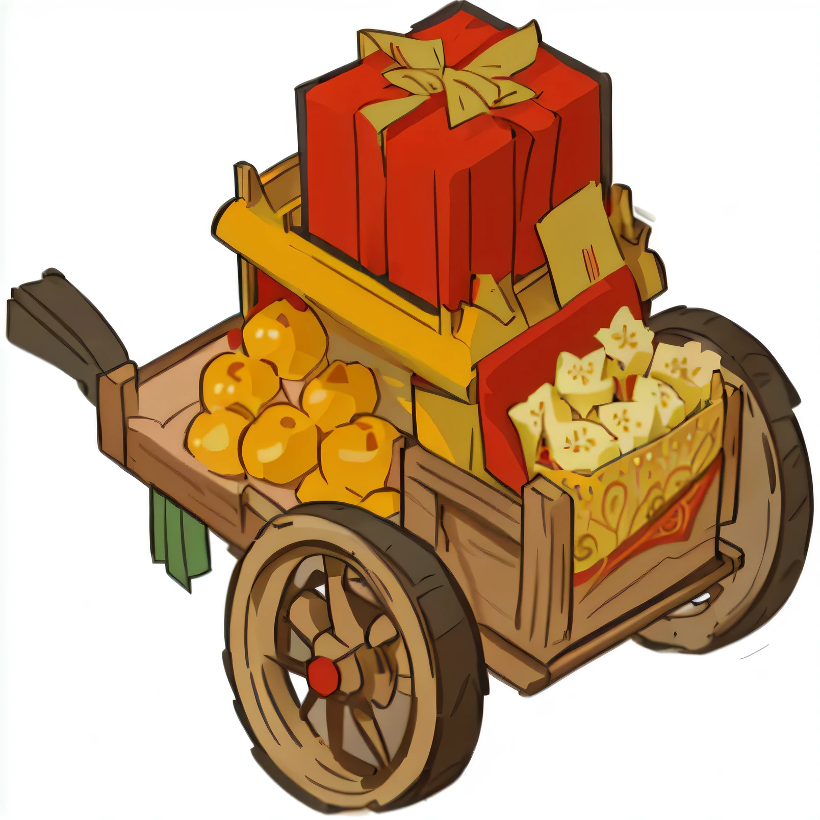 Chinese cart full of goods