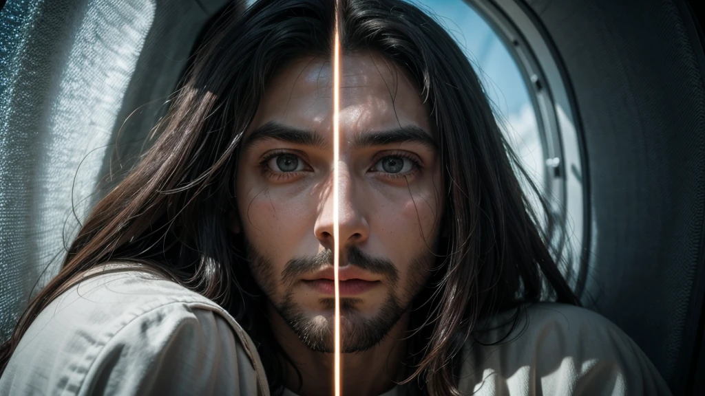 Jesus face to face with an alien