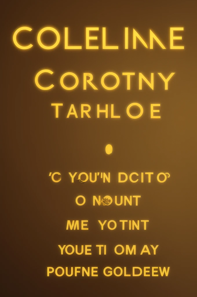 Create golden text: you're awesome